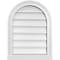 Ekena Millwork Round Top Surface Mount PVC Gable Vent w/ 2"W x 2"P Brickmould Sill Frame, 18"W x 24"H GVPRT18X2403SN - alternate 1